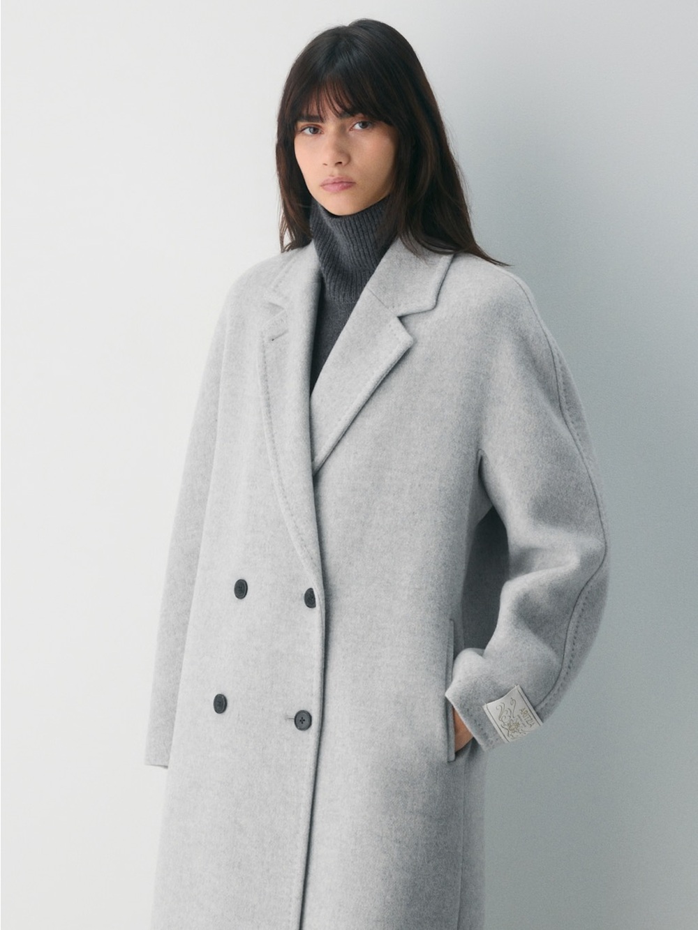 Aritzia Babaton Slouch Coat Wool Cashmere - Picture 2 of 3